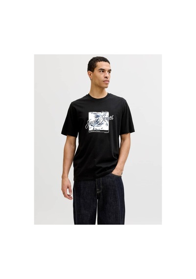 Jack & Jones Jjhonolulu Shape Siyah Erkek Tişört 12288088 Black