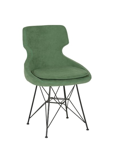 Sandalyecafesi Dore Yesil Metal Ayaklı Mutfak Ve Cafe Sandalyesi