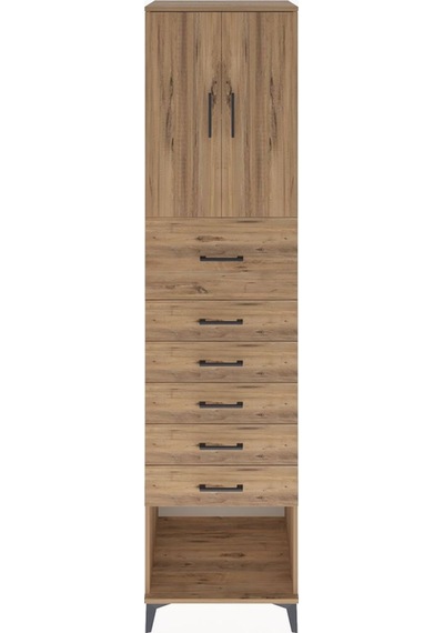 Hyperion Dolap 2 Raflı 6 Çekmeceli 2 Kapaklı 60x44x243 Çam-çam Çam Hyperion Dolap 2 Raflı 6 Çekmeceli 2 Kapaklı 60x44x243 Çam-çam Çam