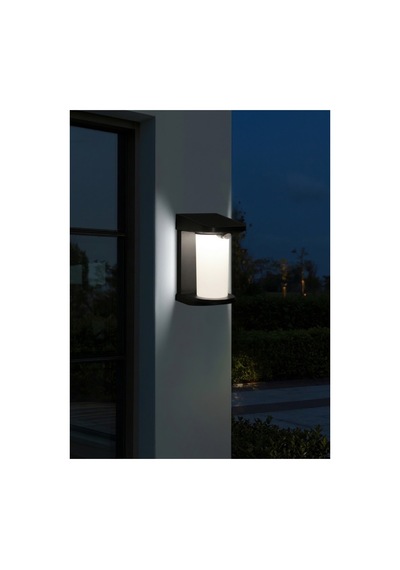 Solar Led Duvar Apliği Dimli Siyah Ip54 127mmx105mmx179mm Siyah - 942750214 Siyah