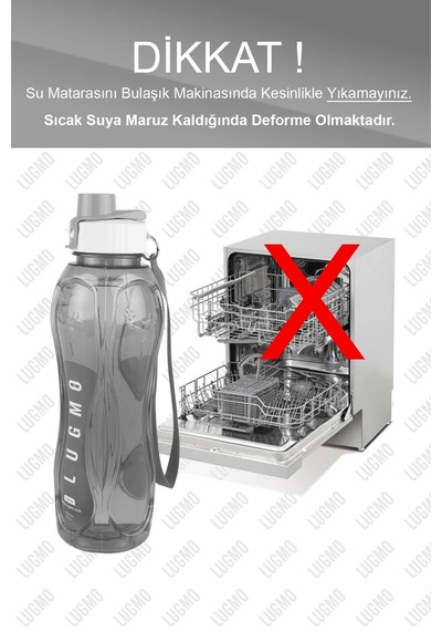2 Adet Matara Suluk Kapaklı Okul Spor 750 Ml Çok renkli