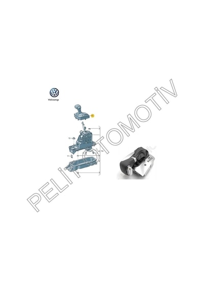 Golf 5 Otomatik Vites Topuzu Körüğü Komple 1k1713203ag 2004-2009