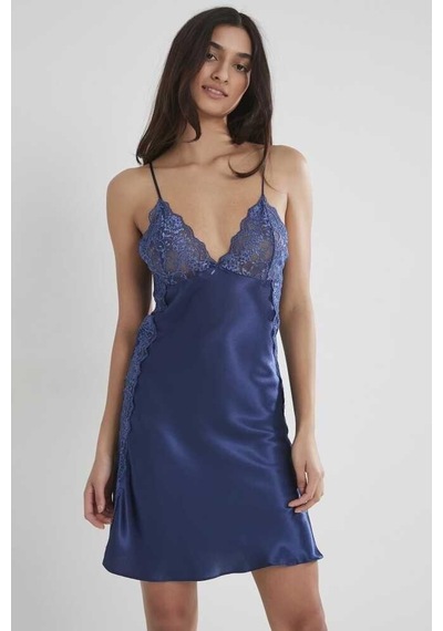 Pierre Cardin Saten Güpürlü Gecelik 624 Laci 001