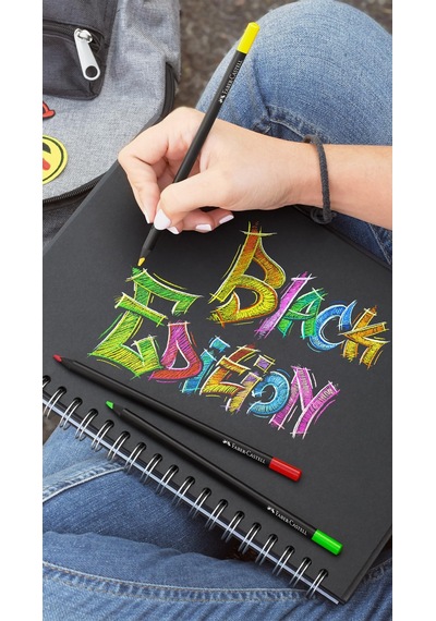 Faber Castell Black Edition 24 Lü Kutu 124-Pembe