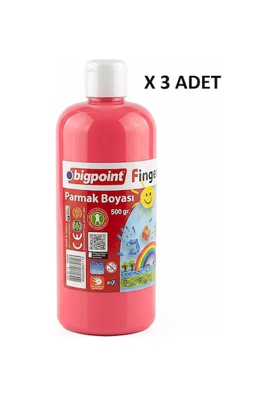 Bigpoint Parmak Boyası 500 Gram Pembe X 3 Adet Diğer