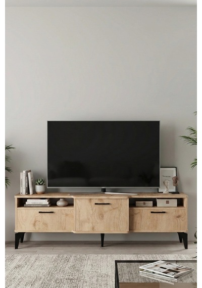 Mistral Tv Sehpası Suntalam Bej 160x40 Cm Çok Renkli