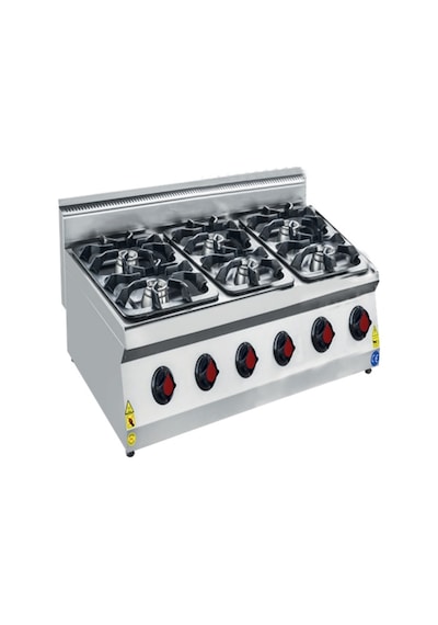 Karacasan Endüstriyel 120 Cm 700 Seri Set Üstü Altı Gözlü Lpg Tüplü Tüplü Ocak