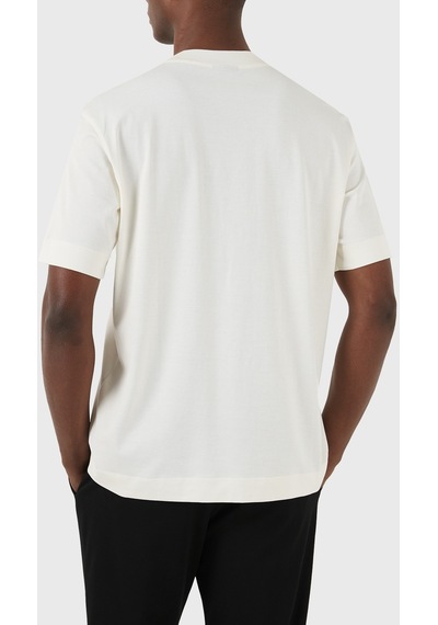 Emporio Armani Erkek T Shirt 3d1th3 1jocz 01a7 Ekru