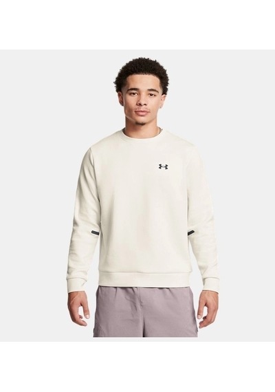 Under Armour Ua Unstoppable Fleece Erkek Sweatshirt 1389351-110 Beyaz
