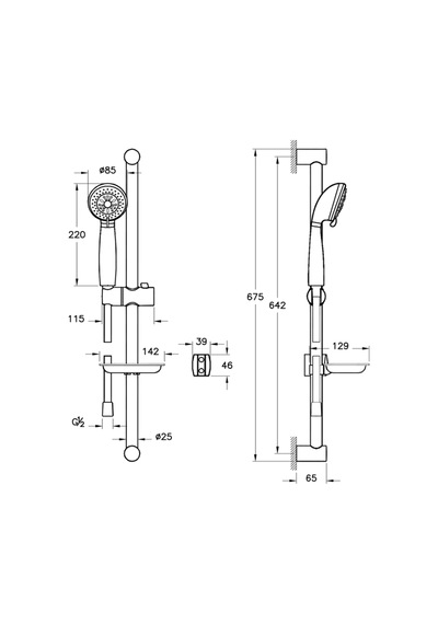 Artema Compact 3F A45695 Sürgülü El Duşu Takımı Diğer