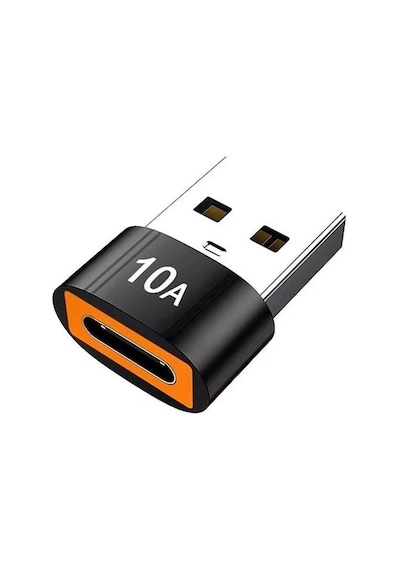 Powermaster Pm-24188 Erkek Usb 3.0 To Dişi Type-c Otg Ara Aparat 10 Amper Data - Şarj Kablosu