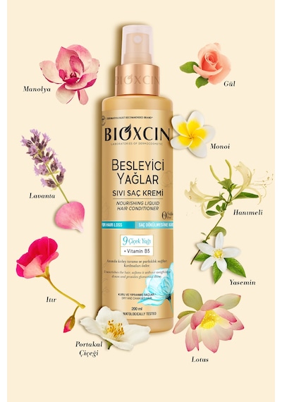Bioxcin Besleyici Yağlar Sıvı Saç Kremi 200 ml - Sülfatsız. Kuru Ve Yıpranmış Saçlar Saç Dökülme Karşıtı