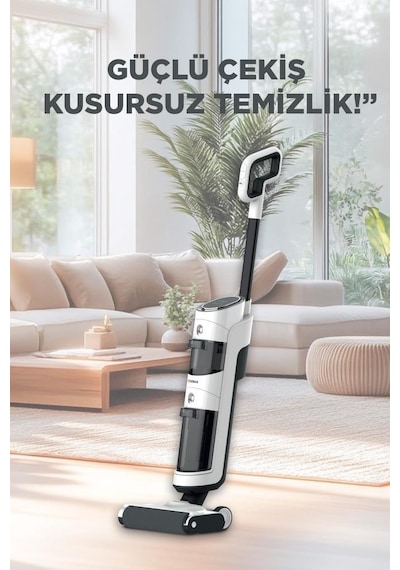 Torima FW-1000 Şarjlı Islak  ve Kuru Yüzey Temizleyici Dikey Süpürge
