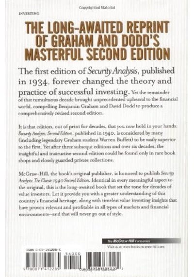 Security Analysis: The 1940 Edition