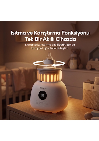 Biberon Isıtıcı Anne Sütü Çözdürme - Karıştırıcılı - Hassas Sıcaklık - Geniş Biberon Uyumlu X1003