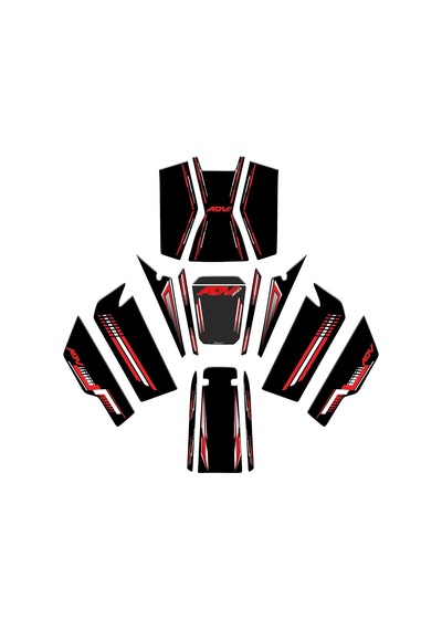 Honda Adv 350 Uyumlu Tank Pad Full Set 06 Diğer