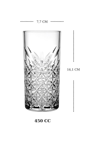 Timeless 13 Parça Meşrubat Bardağı Seti Bardak + Metal Pipet + Temizlik Fırçası Şeffaf