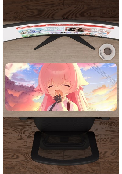 Blue Archive Kaymaz Dikişli Kauçuk Oyuncu Mousepad V1 - 70x30 Xl Gaming Mouse Pad Fare Altlığı