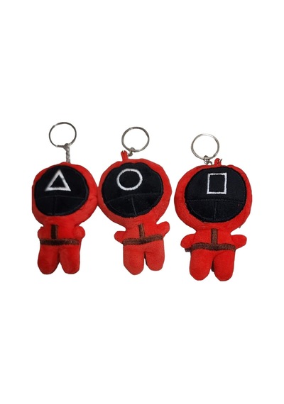 3'lü Puf Squid Game Anahtarlık - 612740111