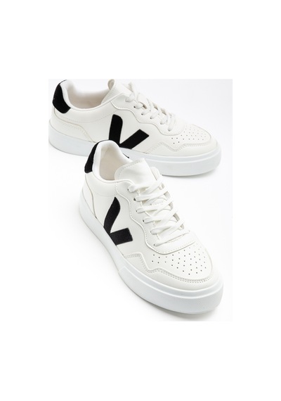 Daxtors Anka Günlük Ortopedik Kadın Sneaker Spor Ayakkabı Beyaz
