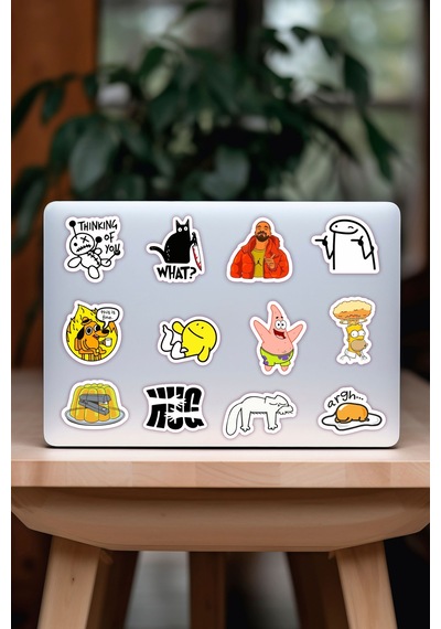 Laptop Notebook Tablet Sticker Seti Model 10