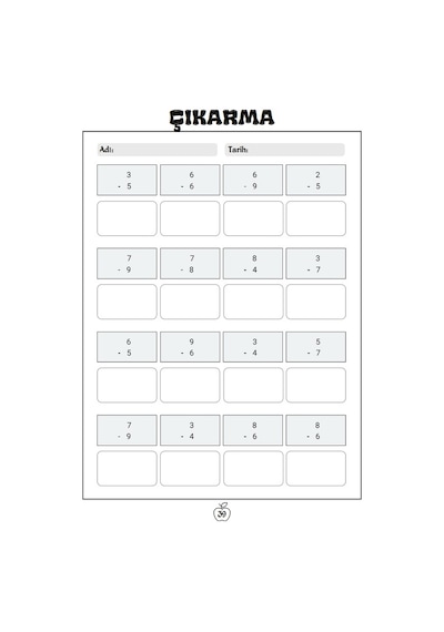 Çocuklar İçin Matematik Dört İşlem Alıştırmaları Kitap Seti