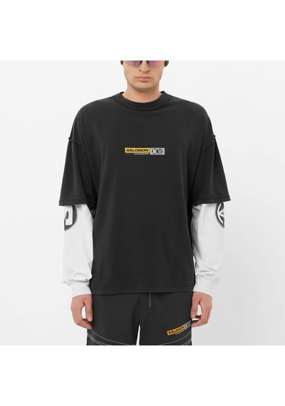 Salomon Salomon Ls Tee Slam Jam Erkek Sweatshirt Deep Black Lc2719900 Siyah