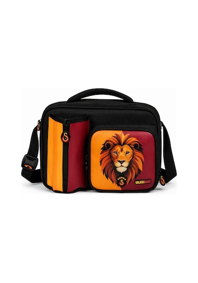 Galatasaray Galatasaray Lisanslı Aslan Desenli 3 Bölmeli Beslenme Çantası 26564 Çok Renkli