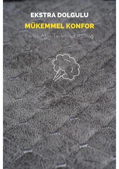 Terletmez Cepli Oto Koltuk Minder Seti Kolay Montaj Universal Koruyucu Kılıf Kumaş Açık Gri