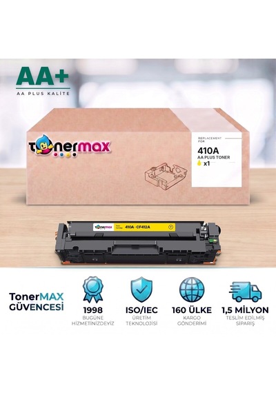 Hp 410a Cf412a Sarı Uyumlu Toner Aa Plus / Color Laserjet Pro M452 / M477 / M377