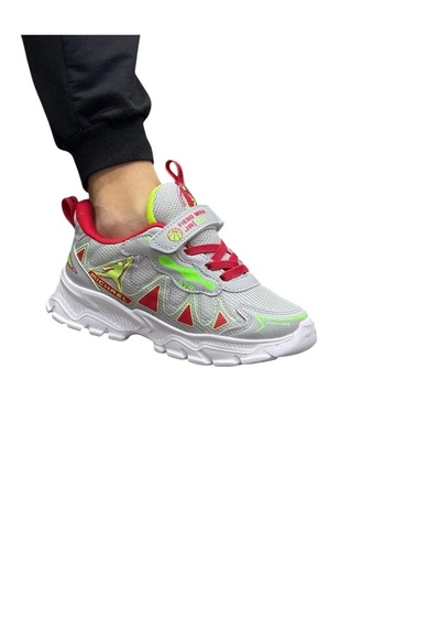 Fıero Mıen Unisex Okul Gri Çocuk Günlük Sneaker Ayakkabı Açık Gri
