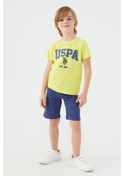 U.S. Polo Assn. U.s. Polo Assn Erkek Çocuk Sarı Bermuda Takım 5274-33394 Sarı