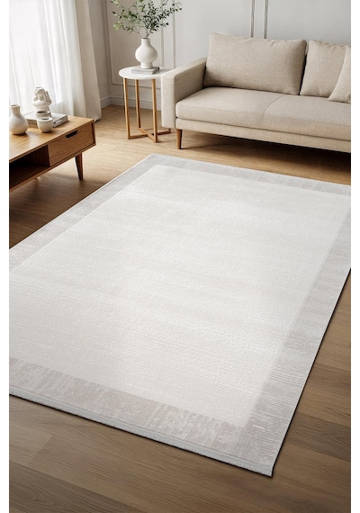 Cotto Cool Cl005g Modern Desen Akrilik Krem Pamuk Tabanlı Salon Koridor Oturma Yatak Odası Halısı