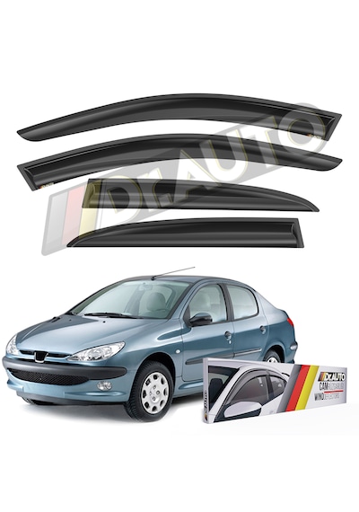 Peugeot 206 1998-2008 Arası Cam Rüzgarlığı 4'lü