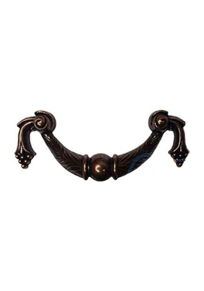 Dekoratif Zamak Üzümlü Kulp - 64mm, Eskitme, 1 Adet