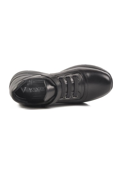Voyager Z010 Kadın Siyah Deri 36-40 Comfort Ayakkabı Siyah