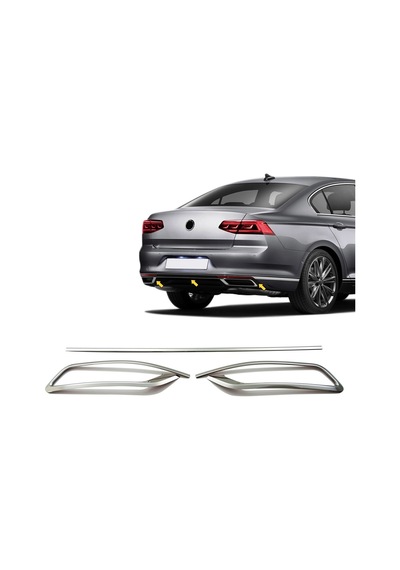 Wolkswagen Passat B8.5 2020 Egzoz Çıkışı Paslanmaz Çelik