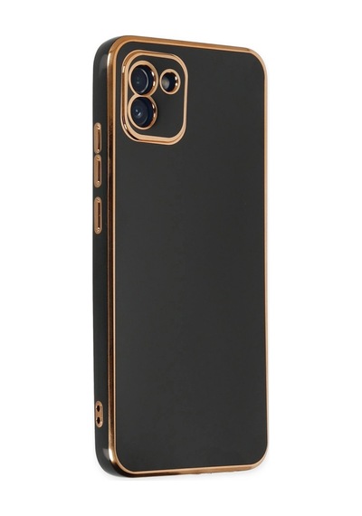 Samsung Galaxy A03 Kılıf Volet Silikon - Siyah 1