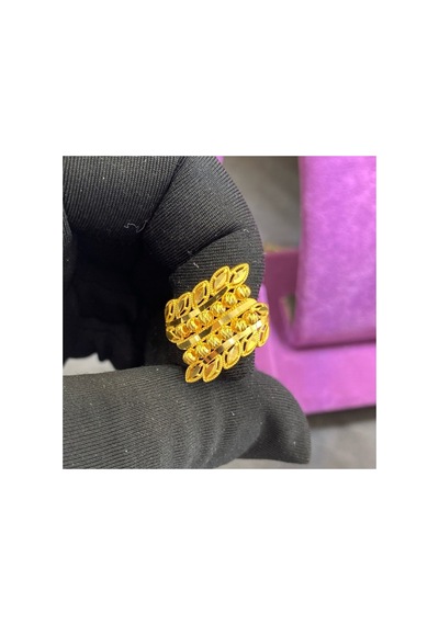 22 Ayar Altın Yüzük Başak Serisi 4.18gr - Y01134