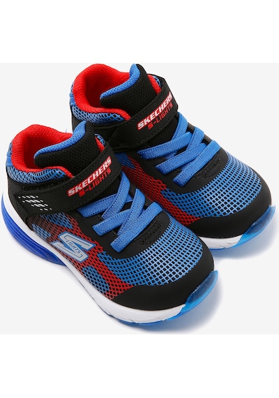 Skechers Rapid Charge - Movrux Küçük Erkek Çocuk Siyah Işıklı Bot 402032n Bkrb Siyah