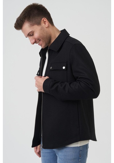 White Stone Los Angeles 58160 Slim Fit Mont Siyah-Siyah