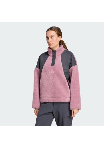 Adidas Terrex Xploric Climawarm High Pile Snap Kadın Sweatshirt C-adıkh4594b30a00 Pembe