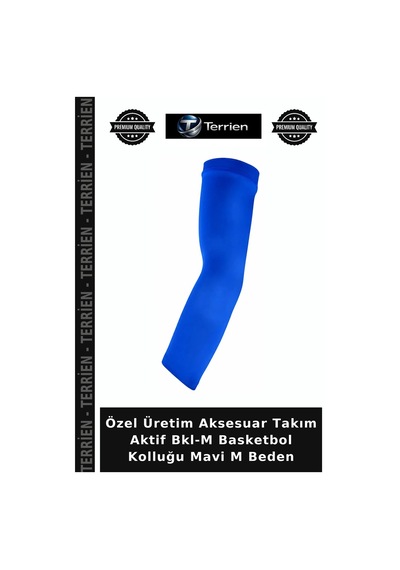 Özel Üretim Aksesuar Takım Aktif Bkl-m Basketbol Kolluğu Mavi M Beden
