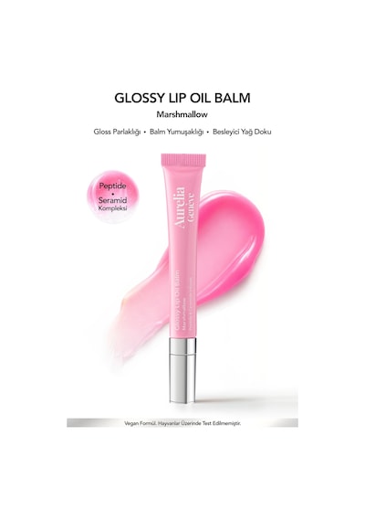 Aurelia Geneve Glossy Lip Oil Nemlendirici Etkili Renkli Lip Balm Marshmallow 12 ML