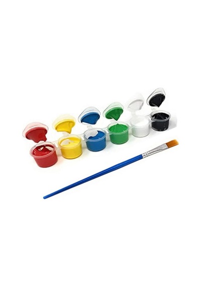 Okul -2'li Tuval Boyama Seti. 20x20 Cm Uv Baskı 6 Akrilik Boya 1