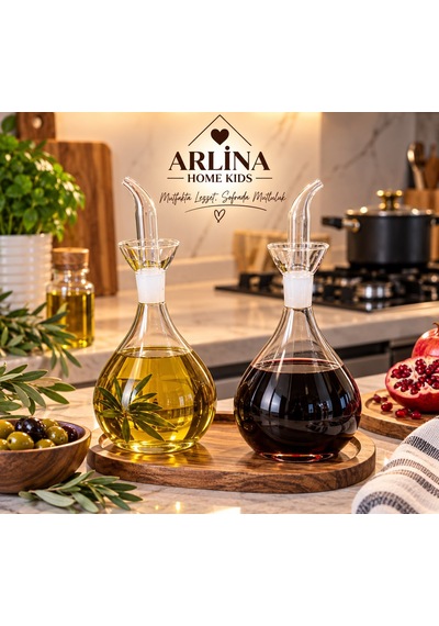 İkili 1000 Ml Akasya Standlı Yağlık-sosluk Seti Şeffaf