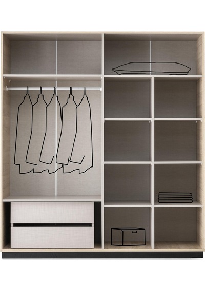 Vega 4 Kapaklı Modern Aynalı Elbise Dolabı Gardrop 180x50x200cm Vega 4 Kapaklı Modern Aynalı Elbise Dolabı Gardrop 180x50x200cm
