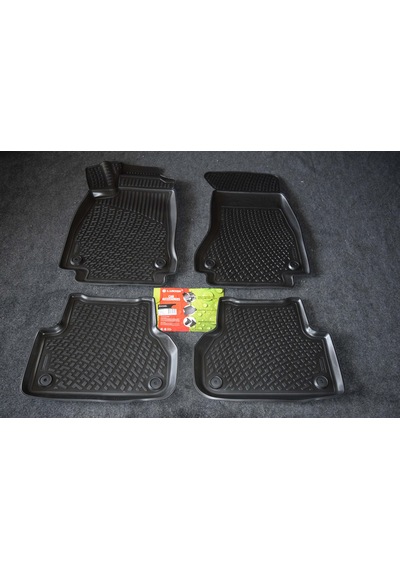 Audi A4 B9 Sd L.Locker 3D Havuzlu Paspas Siyah