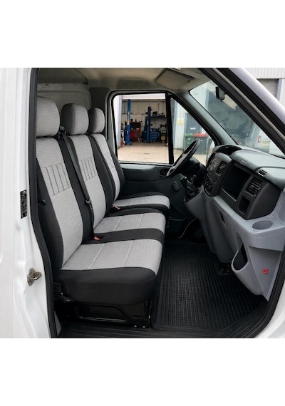 Iveco 72 150 Kamyonet 2+1 Koltuk Kılıfı Gri-siyah