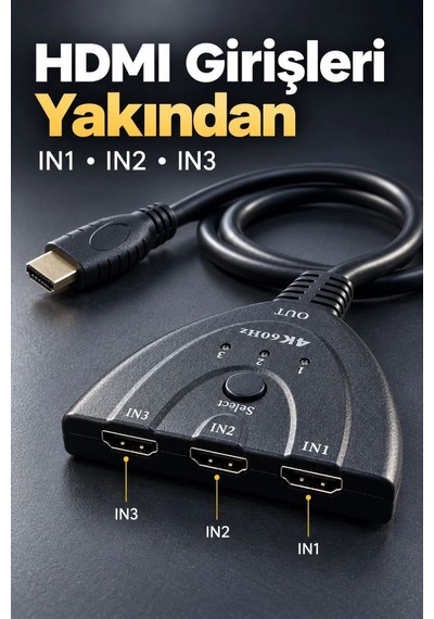 Hdmı Switch 2.0 Ve 3d Format Destekli